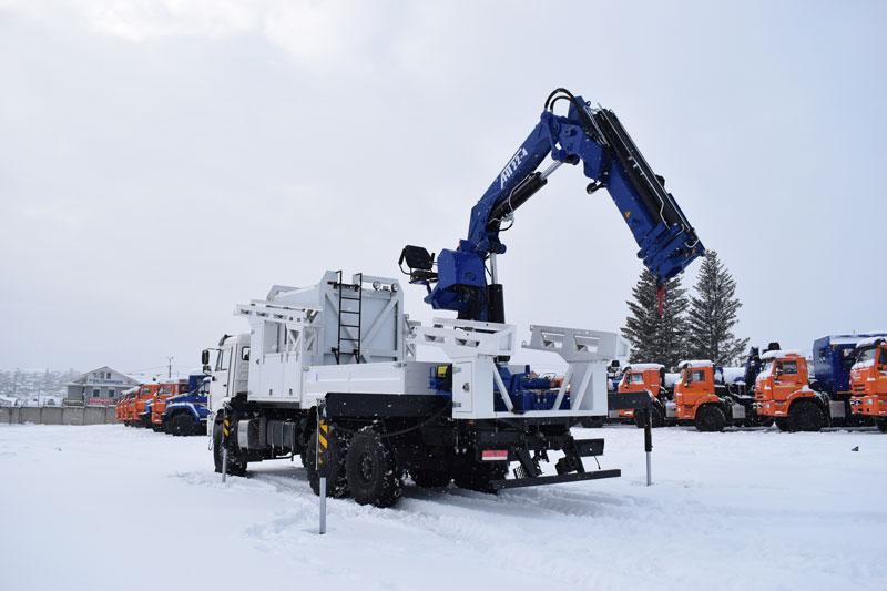 Опоровоз МАРС Камаз 43118-3027-50 с КМУ АНТ 22-4 (г/п 10 т.)